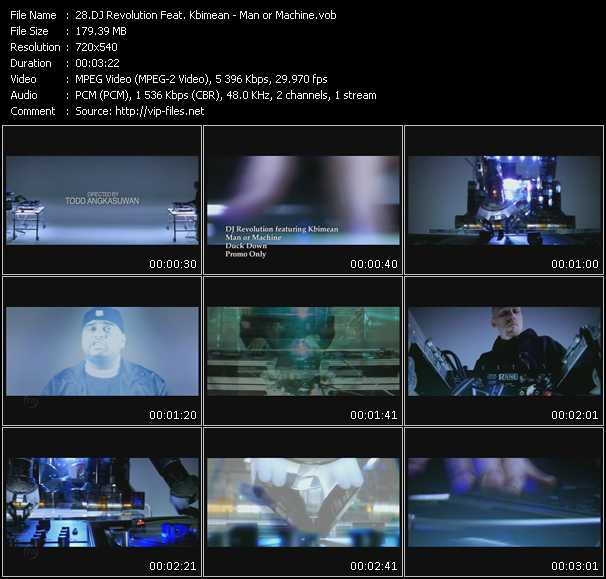 Dj Revolution Feat. Kbimean video ”Man Or Machine” from dvd ”Urban Video May 2009”