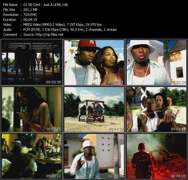 50 Cent video ”Just A Lil Bit” from dvd ”Urban Video June 2005”