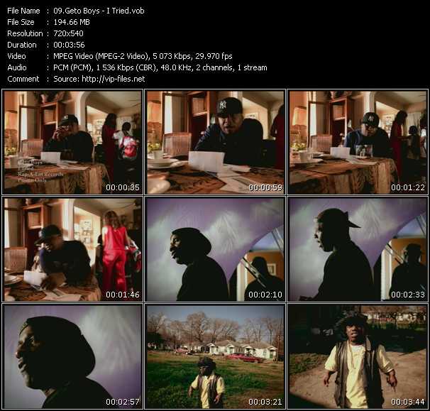 Geto Boys video ”I Tried” from dvd ”Urban Video June 2005”