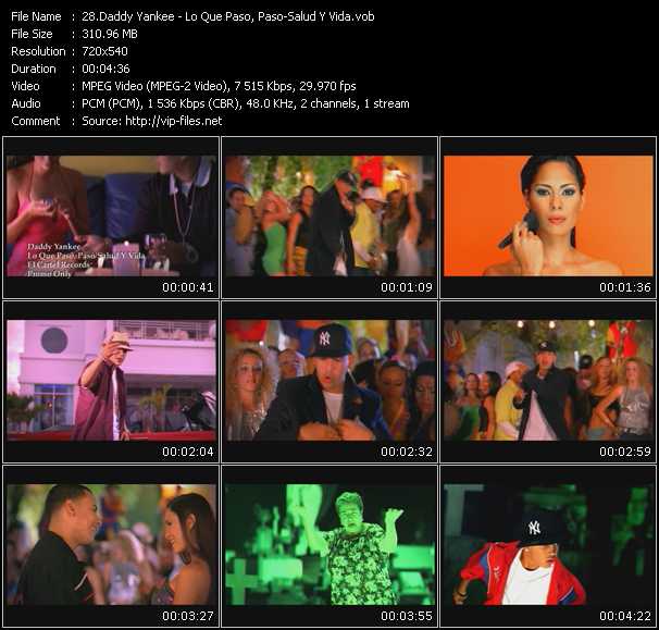 Daddy Yankee video ”Lo Que Paso, Paso - Salud Y Vida” from dvd ”Urban Video June 2005”