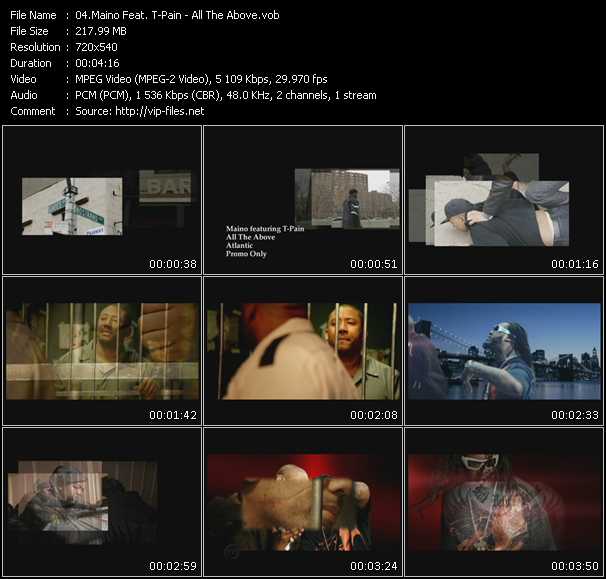 Maino Feat. T-Pain video ”All The Above” from dvd ”Urban Video June 2009”