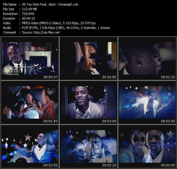 Tay Dizm Feat. Akon video ”Dreamgirl” from dvd ”Urban Video June 2009”
