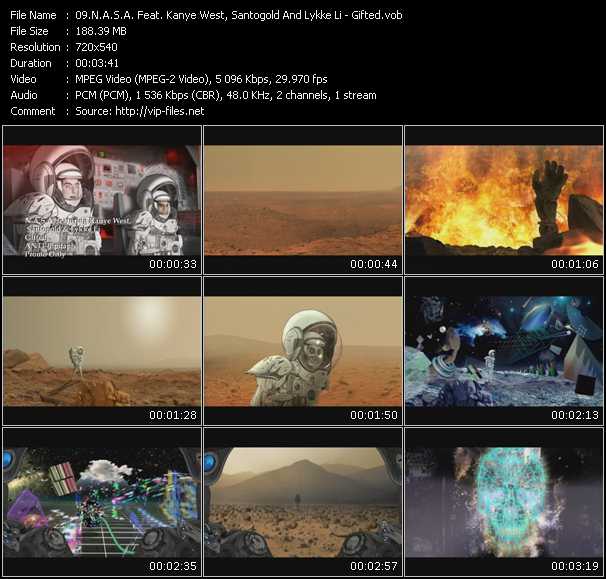 N.A.S.A. Feat. Kanye West, Santigold (Santogold) And Lykke Li video ”Gifted” from dvd ”Urban Video June 2009”