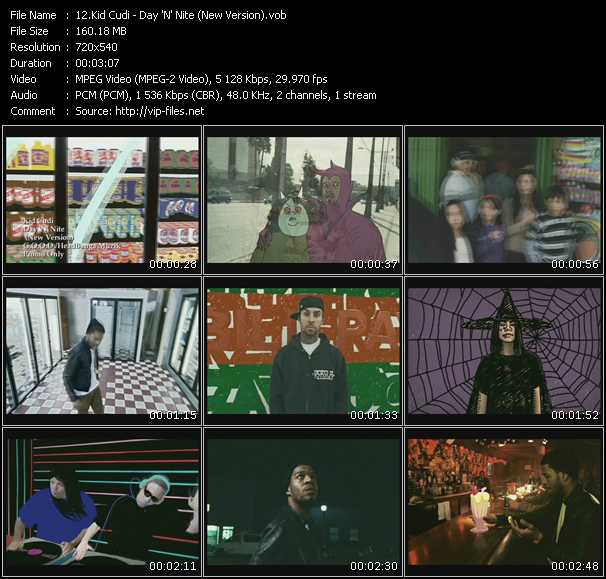 Kid Cudi video ”Day 'N' Nite (New Version)” from dvd ”Urban Video June 2009”