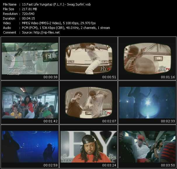 Fast Life Yungstaz (F.L.Y.) video ”Swag Surfin'” from dvd ”Urban Video June 2009”