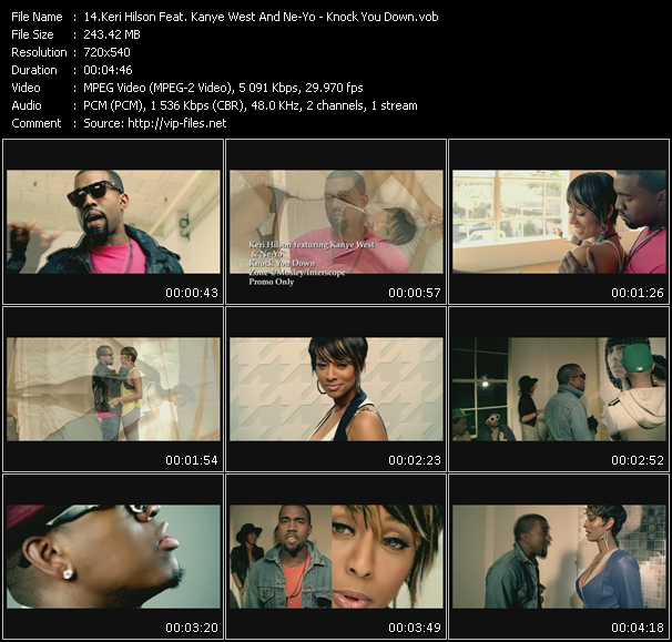 Keri Hilson Feat. Kanye West And Ne-Yo video ”Knock You Down” from dvd ”Urban Video June 2009”