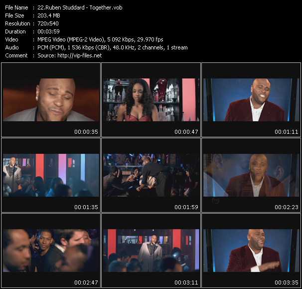 Ruben Studdard video ”Together” from dvd ”Urban Video June 2009”