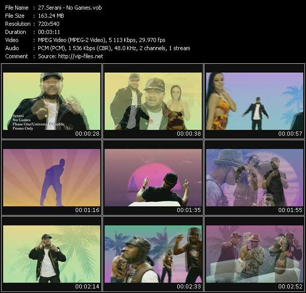 Serani video ”No Games” from dvd ”Urban Video June 2009”