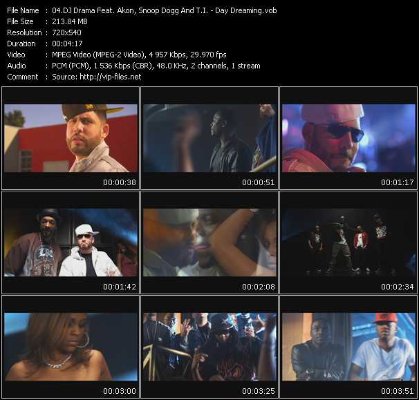 Dj Drama Feat. Akon, Snoop Dogg And T.I. video ”Day Dreaming” from dvd ”Urban Video July 2009”