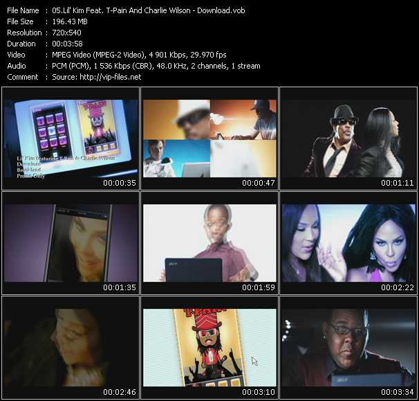 Lil' Kim Feat. T-Pain And Charlie Wilson video ”Download” from dvd ”Urban Video July 2009”