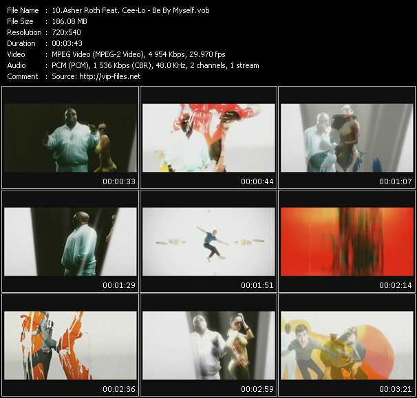 Asher Roth Feat. Cee Lo Green video ”Be By Myself” from dvd ”Urban Video July 2009”