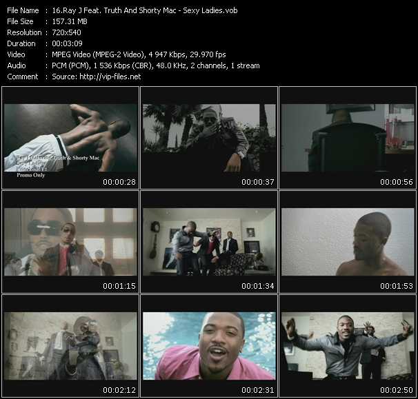 Ray J Feat. Truth And Shorty Mac video ”Sexy Ladies” from dvd ”Urban Video July 2009”