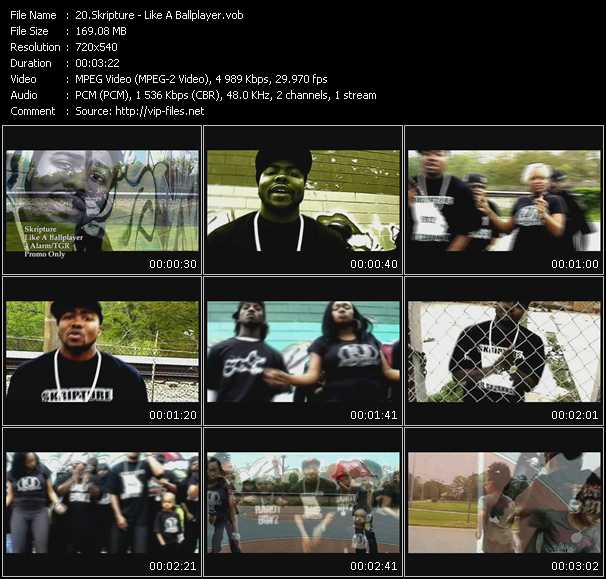 Skripture video ”Like A Ballplayer” from dvd ”Urban Video July 2009”