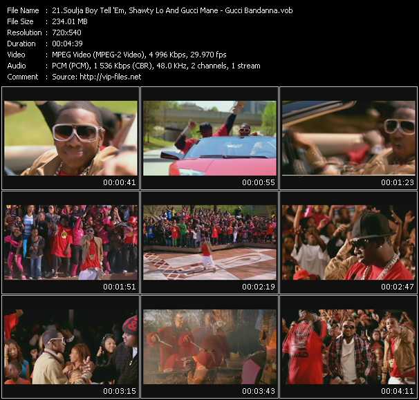 Soulja Boy Tell 'Em Feat. Gucci Mane And Shawty Lo video ”Gucci Bandana” from dvd ”Urban Video July 2009”