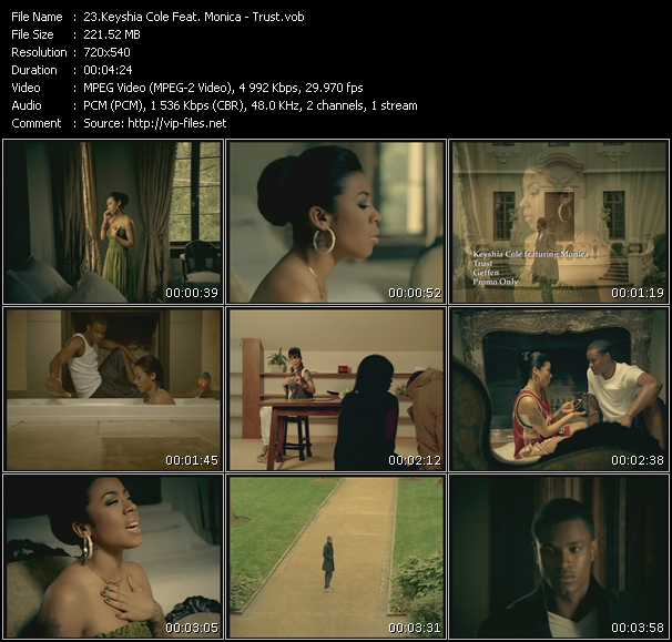 Keyshia Cole Feat. Monica video ”Trust” from dvd ”Urban Video July 2009”
