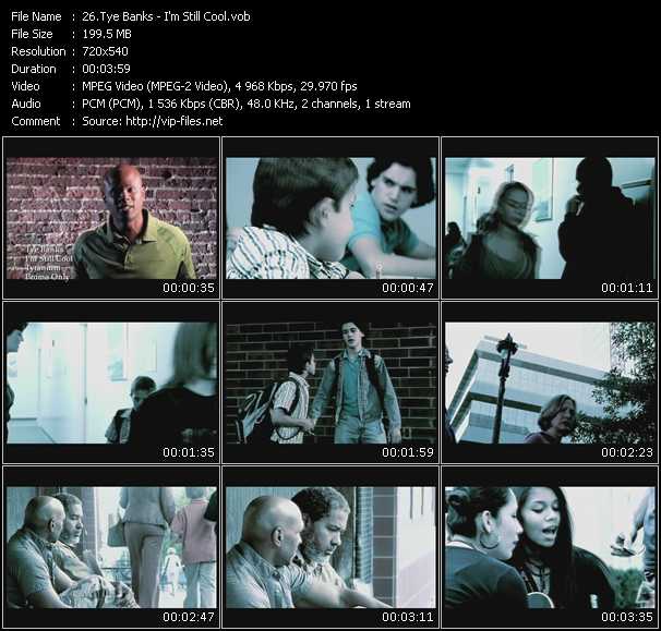 Tye Banks video ”I'm Still Cool” from dvd ”Urban Video July 2009”