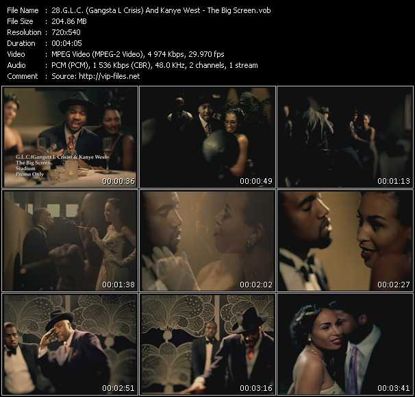 G.L.C. (Gangsta L. Crisis) And Kanye West video ”The Big Screen” from dvd ”Urban Video July 2009”
