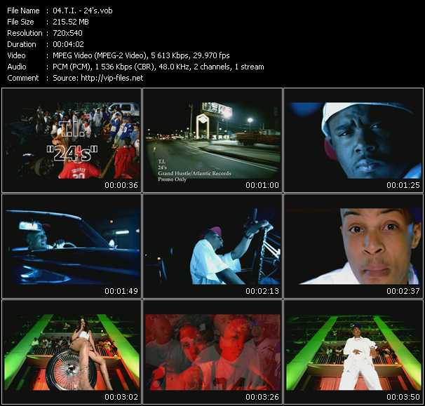 T.I. video ”24's” from dvd ”Urban Video August 2003”