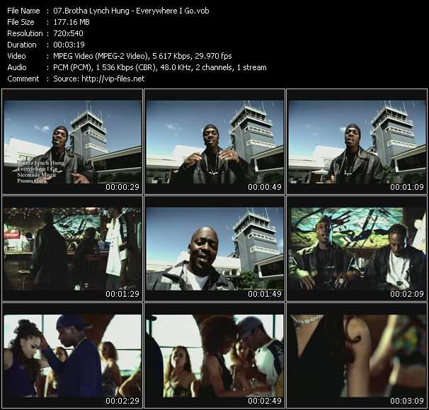 Brotha Lynch Hung video ”Everywhere I Go” from dvd ”Urban Video August 2003”