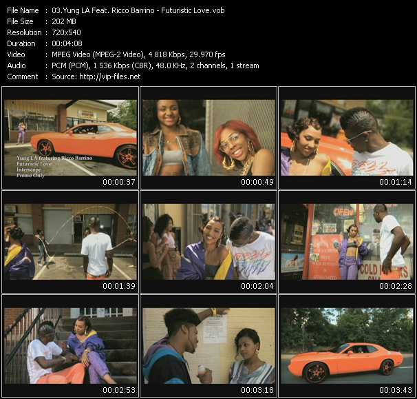 Yung LA Feat. Ricco Barrino video ”Futuristic Love” from dvd ”Urban Video August 2009”