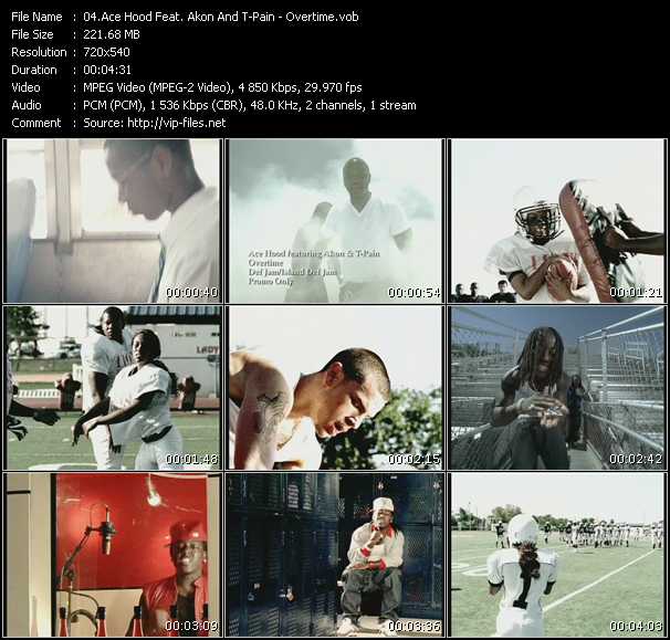 Ace Hood Feat. Akon And T-Pain video ”Overtime” from dvd ”Urban Video August 2009”