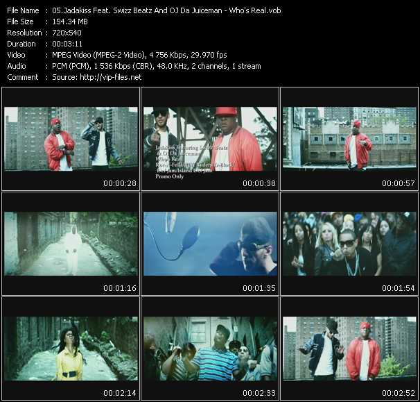 Jadakiss Feat. Swizz Beatz And Oj Da Juiceman video ”Who's Real” from dvd ”Urban Video August 2009”