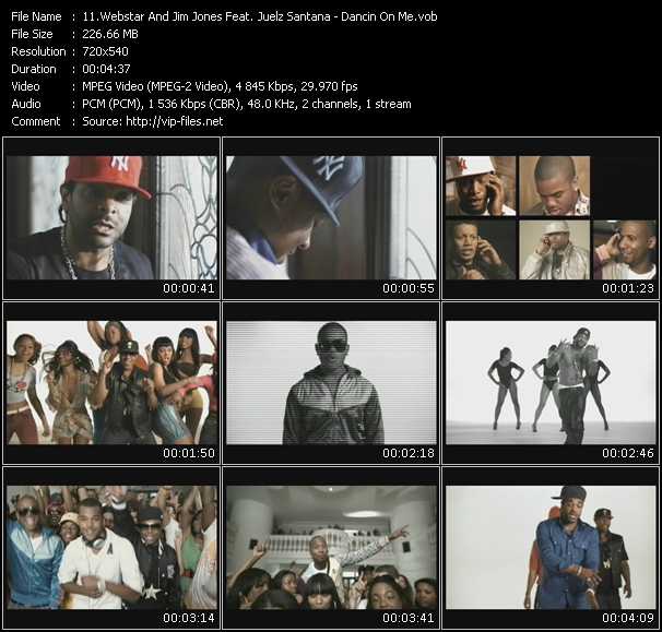 Webstar And Jim Jones Feat. Juelz Santana video ”Dancin On Me” from dvd ”Urban Video August 2009”