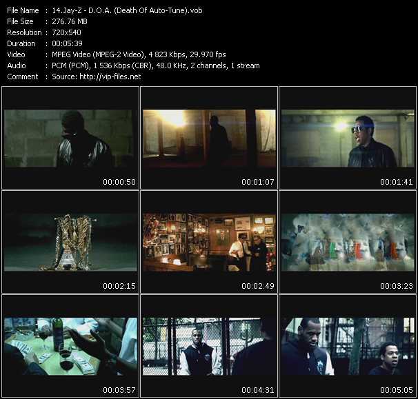 Jay-Z video ”D.O.A. (Death Of Auto-Tune)” from dvd ”Urban Video August 2009”