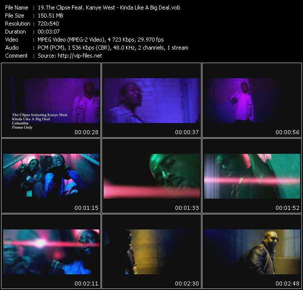 Clipse Feat. Kanye West video ”Kinda Like A Big Deal” from dvd ”Urban Video August 2009”