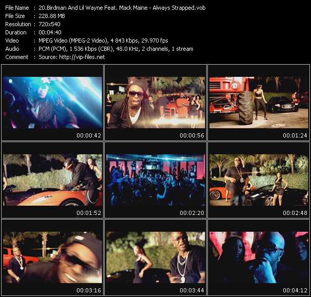 Birdman And Lil' Wayne Feat. Mack Maine video ”Always Strapped” from dvd ”Urban Video August 2009”