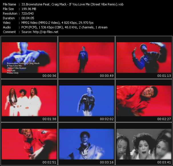 Brownstone Feat. Craig Mack video ”If You Love Me (Street Vibe Remix)” from dvd ”Urban Video August 2009”