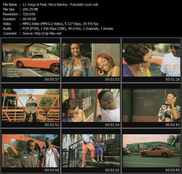 Yung LA Feat. Ricco Barrino video ”Futuristic Love” from dvd ”Urban Video September 2009”