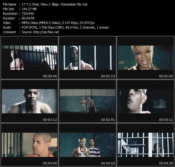 T.I. Feat. Mary J. Blige video ”Remember Me” from dvd ”Urban Video September 2009”