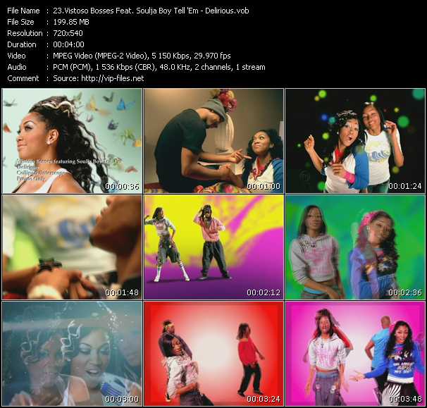 Vistoso Bosses Feat. Soulja Boy Tell 'Em video ”Delirious” from dvd ”Urban Video September 2009”