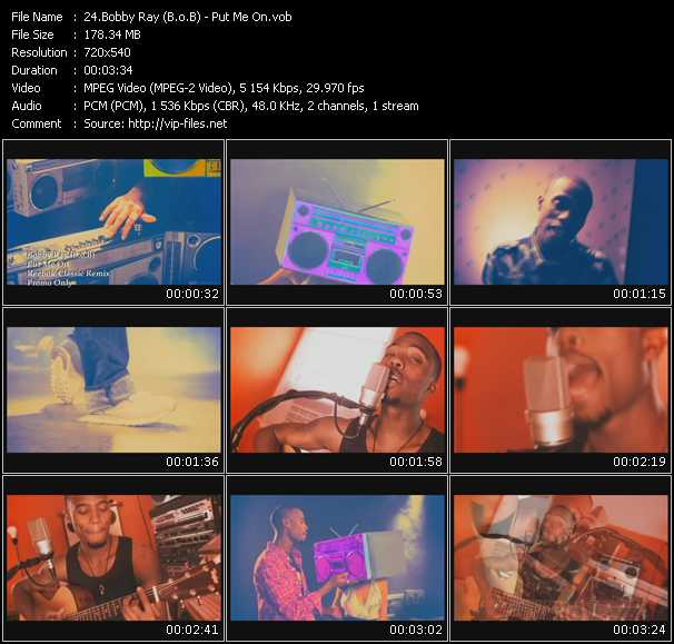 Bobby Ray (B.O.B.) video ”Put Me On” from dvd ”Urban Video September 2009”