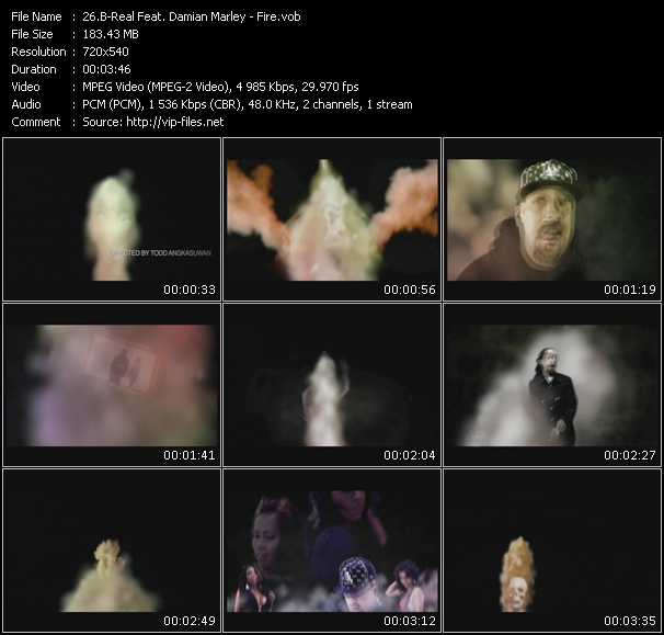 B-Real Feat. Damian Marley video ”Fire” from dvd ”Urban Video September 2009”