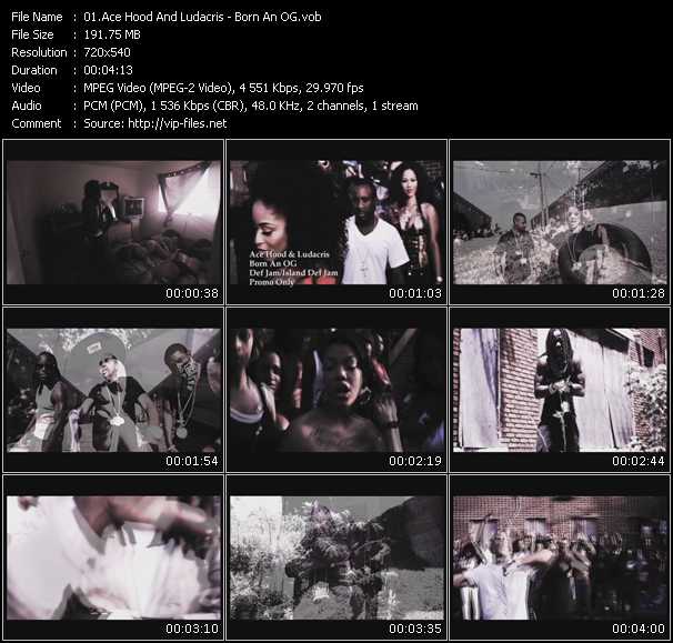 Ace Hood And Ludacris video ”Born An OG” from dvd ”Urban Video October 2009”