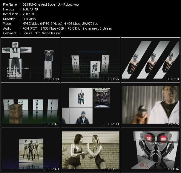 KRS-One And Buckshot video ”Robot” from dvd ”Urban Video October 2009”