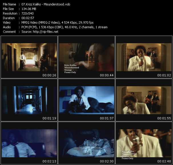 Krizz Kaliko video ”Misunderstood” from dvd ”Urban Video October 2009”