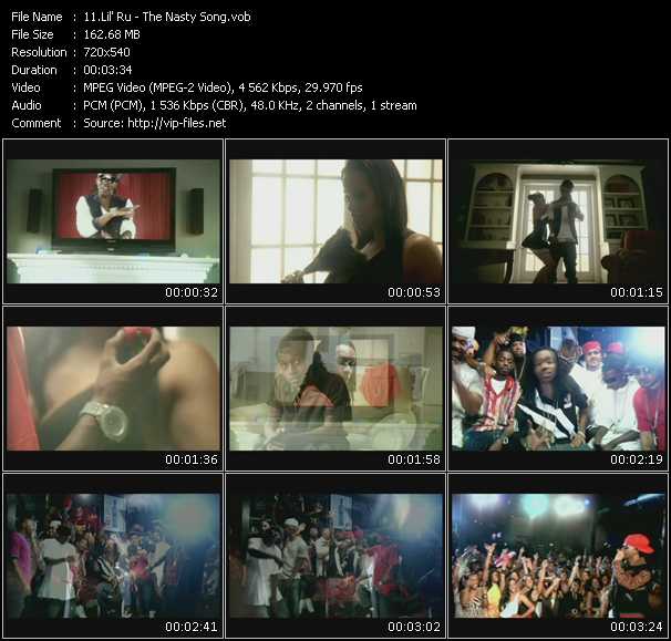 Lil' Ru video ”The Nasty Song” from dvd ”Urban Video October 2009”
