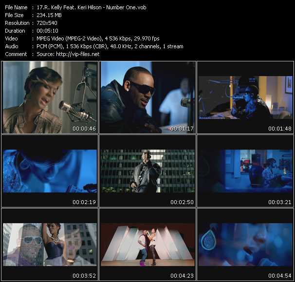 R. Kelly Feat. Keri Hilson video ”Number One” from dvd ”Urban Video October 2009”