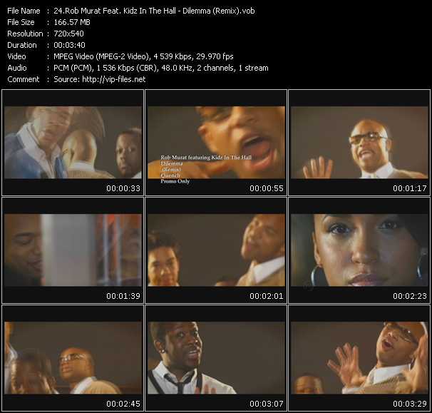 Rob Murat Feat. Kidz In The Hall video ”Dilemma (Remix)” from dvd ”Urban Video October 2009”
