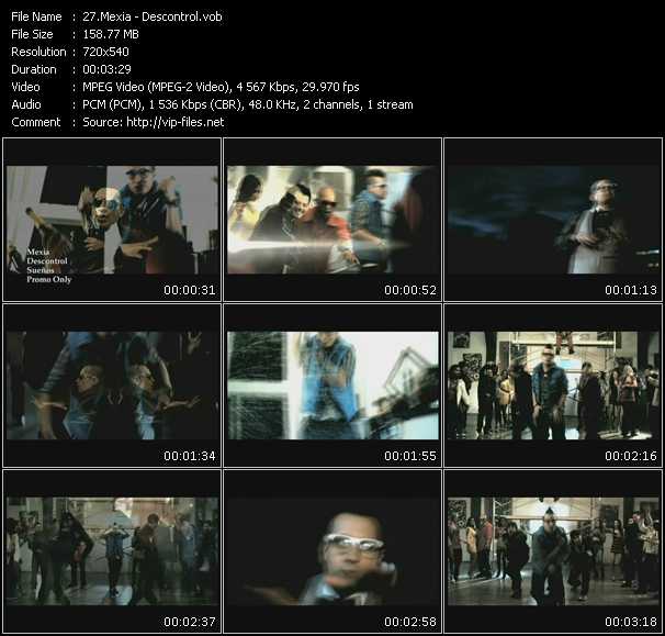 Mexia video ”Descontrol” from dvd ”Urban Video October 2009”
