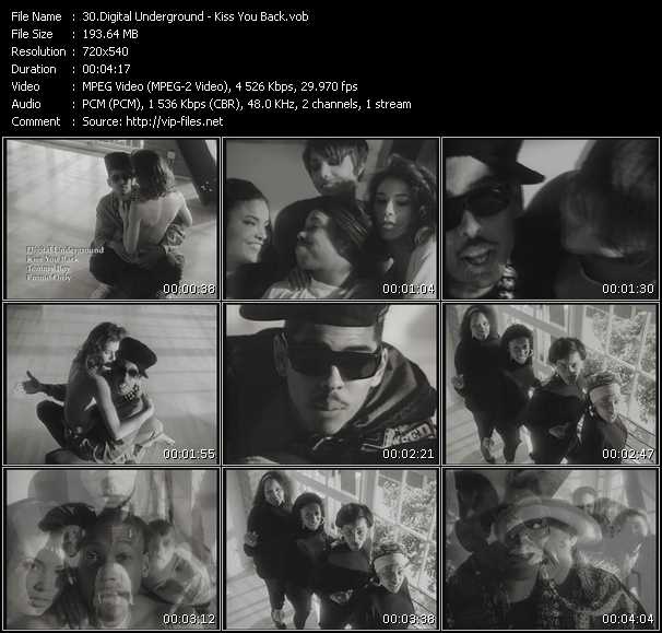 Digital Underground video ”Kiss You Back” from dvd ”Urban Video October 2009”