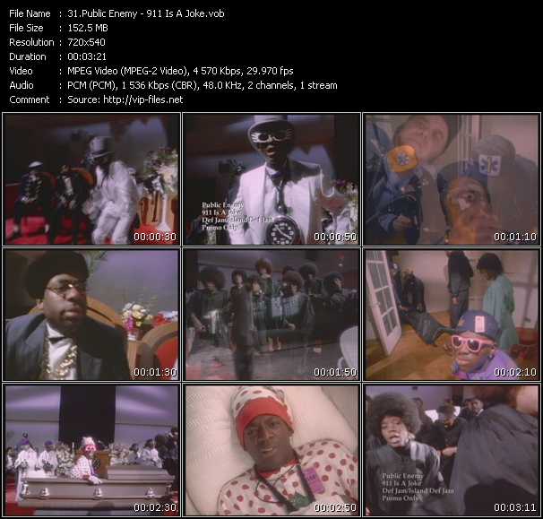 Public Enemy video ”911 Is A Joke” from dvd ”Urban Video October 2009”