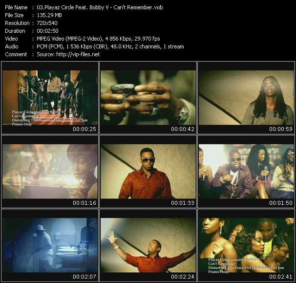 Playaz Circle Feat. Bobby Valentino (Bobby V) video ”Can't Remember” from dvd ”Urban Video November 2009”