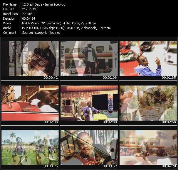 Black Dada video ”Imma Zoe” from dvd ”Urban Video November 2009”