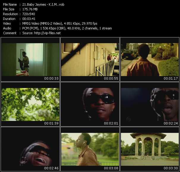 Baby Jaymes video ”K.I.M.” from dvd ”Urban Video November 2009”