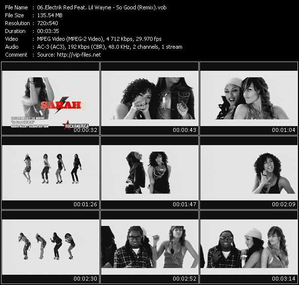 Electrik Red Feat. Lil' Wayne video ”So Good (Remix)” from dvd ”Rock America Urban June 2009”