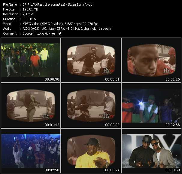Fast Life Yungstaz (F.L.Y.) video ”Swag Surfin'” from dvd ”Rock America Urban June 2009”